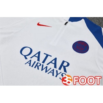 Ensemble Survetement De Foot Paris PSG Blanc 2025/2026