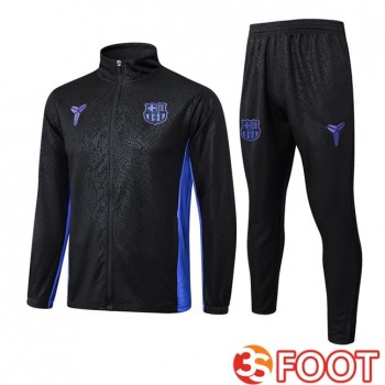 Ensemble Veste Survetement De Foot FC Barcelone Noir 2025/2026