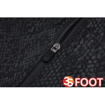 Ensemble Veste Survetement De Foot FC Barcelone Noir 2025/2026