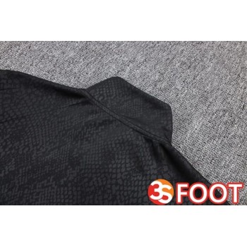 Ensemble Veste Survetement De Foot FC Barcelone Noir 2025/2026