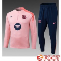 Ensemble Survetement De Foot FC Barcelone Enfant Rose 2025/2026