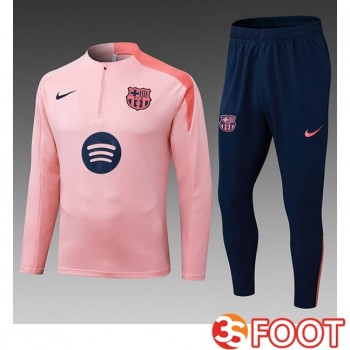 Ensemble Survetement De Foot FC Barcelone Enfant Rose 2025/2026