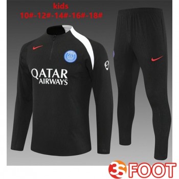Ensemble Survetement De Foot Paris PSG Enfant Noir 2025/2026