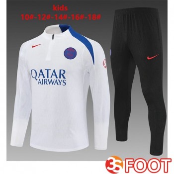 Ensemble Survetement De Foot Paris PSG Enfant Blanc 2025/2026