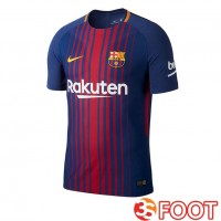 Maillot De Foot FC Barcelone Retro Domicile Bleu Rouge 2017-2018