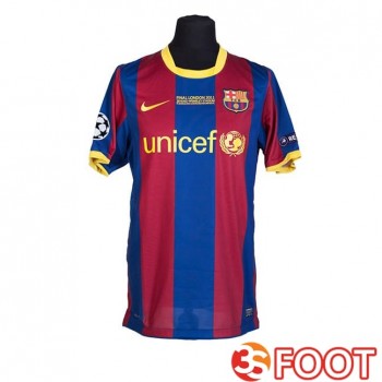 Maillot De Foot FC Barcelone Retro Domicile Bleu Rouge 2010-2011