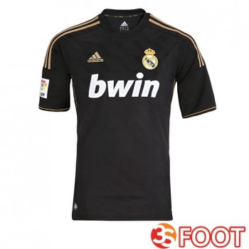 Maillot De Foot Real Madrid Retro Exterieur Noir 2011-2012