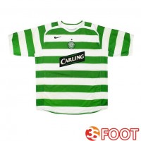 Maillot De Foot Celtic FC Retro Domicile Vert Blanc 2006-2007