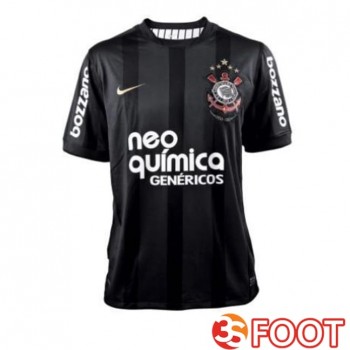 Maillot De Foot Corinthians Retro Exterieur Noir 2010-2011