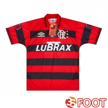 Maillot De Foot Flamengo Retro Domicile Rouge Noir 1994-1995