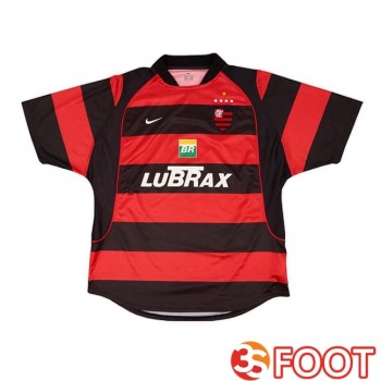 Maillot De Foot Flamengo Retro Domicile Rouge Noir 2002-2003
