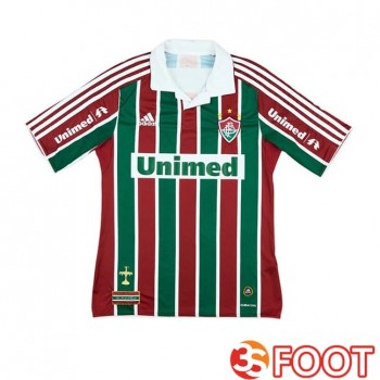 Maillot De Foot Fluminense Retro Domicile Rouge Vert 2010-2011