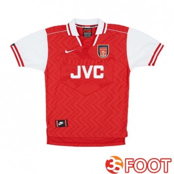 Maillot De Foot Arsenal Retro Domicile Rouge Blanc 1996-1997
