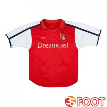 Maillot De Foot Arsenal Retro Domicile Rouge Blanc 2001-2002