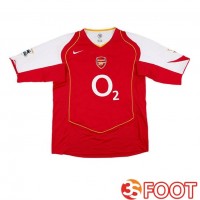 Maillot De Foot Arsenal Retro Domicile Rouge Blanc 2004-2005