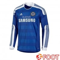 Maillot De Foot FC Chelsea Retro Domicile Manche Longue Bleu 2011-2012