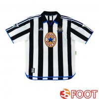 Maillot De Foot Newcastle United Retro Domicile Noir Blanc 1999-2000