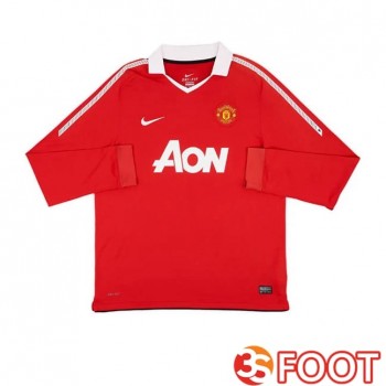 Maillot De Foot Manchester United Retro Domicile Rouge 2010-2011
