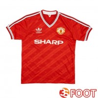 Maillot De Foot Manchester United Retro Domicile Rouge 1986-1988