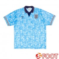 Maillot De Foot Angleterre Retro Third Bleu 1990