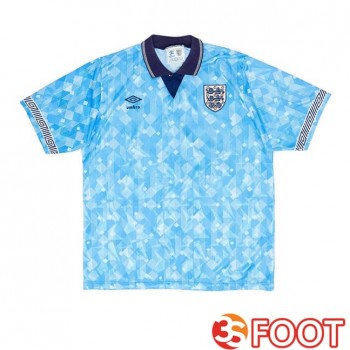 Maillot De Foot Angleterre Retro Third Bleu 1990