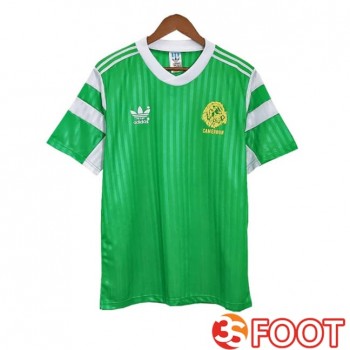 Maillot De Foot Cameroun Retro Domicile Vert 1990