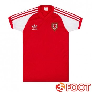 Maillot De Foot Pays De Galles Retro Domicile Rouge 1980-1982