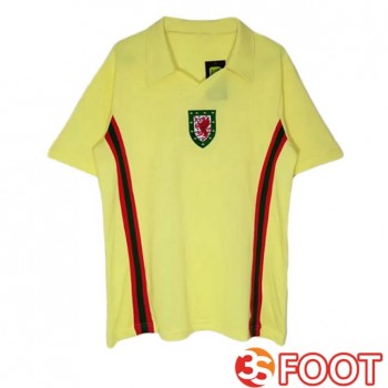 Maillot De Foot Pays De Galles Retro Exterieur Jaune 1976-1979
