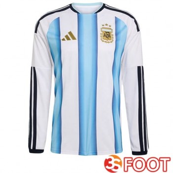 Maillot Equipe Foot Argentine Domicile Manches Longues Coupe Du Monde 2026
