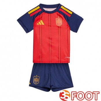 Maillot Foot Equipe De Espagne Enfant Domicile Rouge 2026/2027