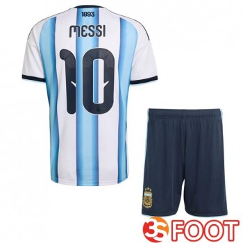 Maillot Foot Equipe De Argentine (MESSI 10) Enfant Domicile Bleu Blanc 2026/2027