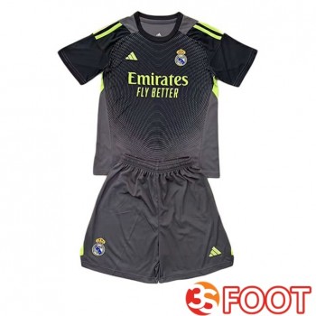 Maillot De Foot Real Madrid Enfant Gardien De but Gris 2025/2026