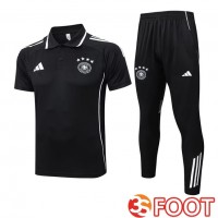 Ensemble Polo Allemagne + Pantalon Noir 2025/2026