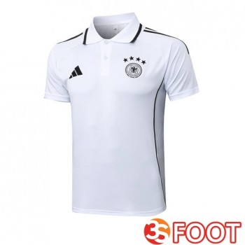 Polo Foot Allemagne Blanc 2025/2026