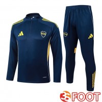 Ensemble Survetement De Foot Boca Juniors Bleu Royal 2025/2026