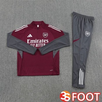 Ensemble Survetement De Foot Arsenal Rouge 2025/2026