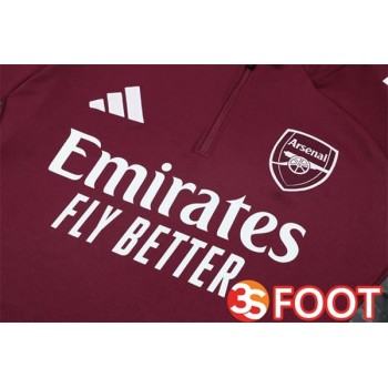 Ensemble Survetement De Foot Arsenal Rouge 2025/2026