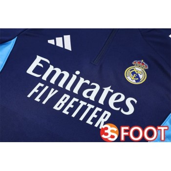 Ensemble Survetement De Foot Real Madrid Bleu Royal 2025/2026