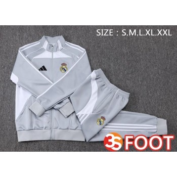 Ensemble Survetement De Foot - Veste Real Madrid Blanc 2025/2026