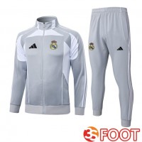 Ensemble Survetement De Foot - Veste Real Madrid Blanc 2025/2026