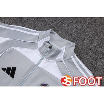 Ensemble Survetement De Foot - Veste Real Madrid Blanc 2025/2026