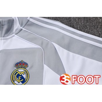 Ensemble Survetement De Foot - Veste Real Madrid Blanc 2025/2026