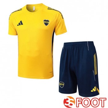 Ensemble Training T-Shirts Boca Juniors + Shorts Jaune 2025/2026