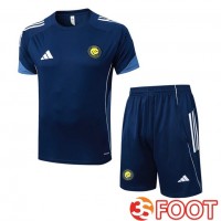 Ensemble Training T-Shirts Al-Nassr FC + Shorts Bleu Royal 2025/2026