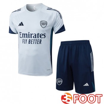Ensemble Training T-Shirts Arsenal + Shorts Gris 2025/2026