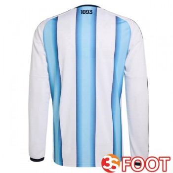 Maillot Foot Equipe De Argentine Domicile Manche Longue Bleu Blanc 2026/2027