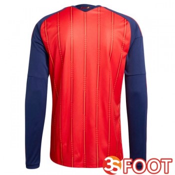 Maillot Foot Equipe De Espagne Domicile Manche Longue Rouge 2026/2027