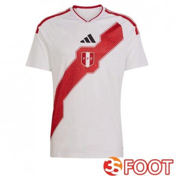 Maillot Foot Equipe De Pérou Domicile Blanc 2026/2027