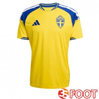 Maillot Foot Equipe De Suede Domicile Jaune 2026/2027