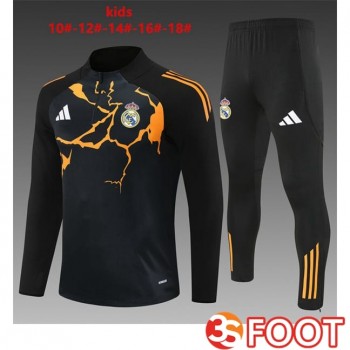 Ensemble Survetement De Foot Real Madrid Enfant Noir 2025/2026